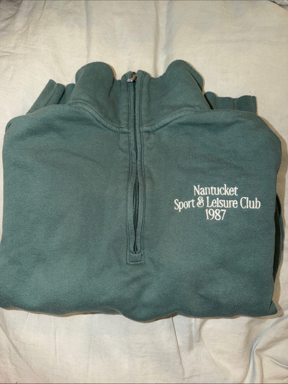 Sport & Leisure Club 1987 Quarter-Zip Sweatshirt - Green